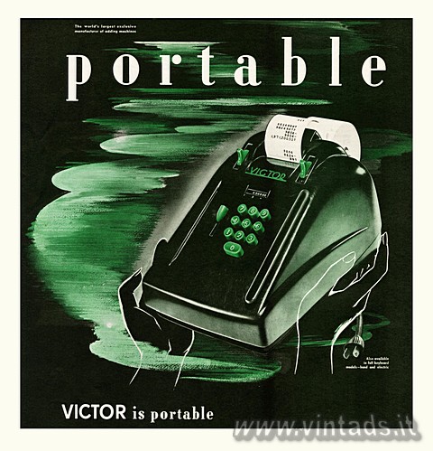 VICTOR is portable
The world's largest exclusive manufacturer of adding mac